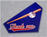 Thank You (Base Ball Bat in Blue)