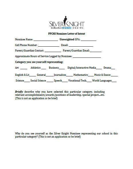 Silver Knight Letter pic Opens in new window